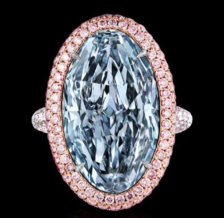 Un altro pezzo del bottino del ladro: anello di zaffiro e diamanti rosa
