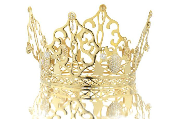 La corona indossata da Victoria Beckham il giorno del matrimonio