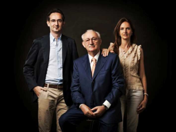 Chimento family: Mario e Federica, al centro il fondatore Adriano