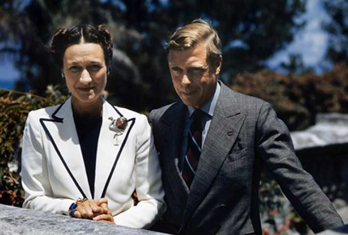 Il duca di Windsor, ex re Edoardo VIII, assieme a  Wallis Simpson