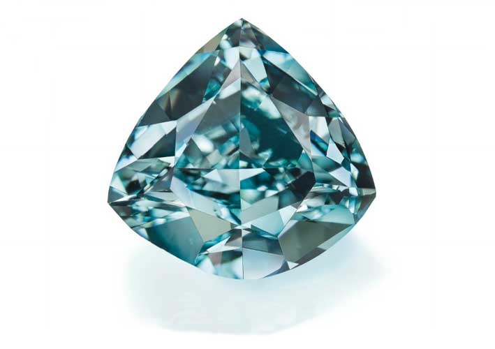 Diamante da 5,50 carati blu-verde, aggiudicato per 8,6 milioni