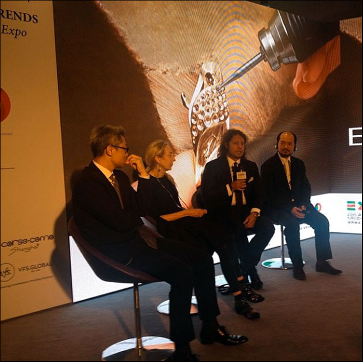 Guido Grassi Damiani ha partecipato a una conferenza per presentare l'Expo 2015 a Shanghai
