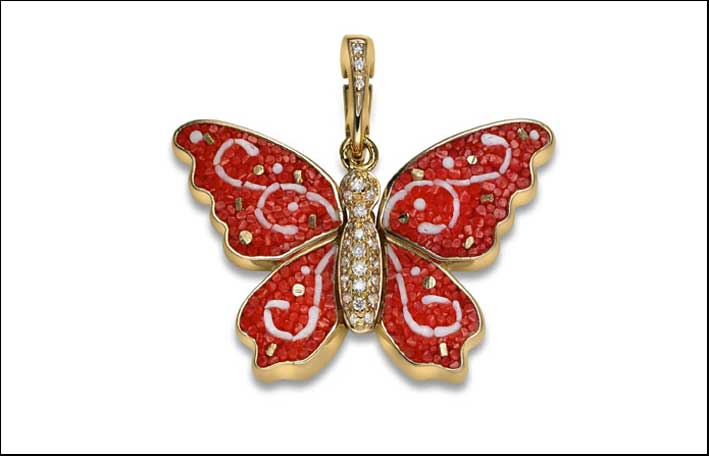 Butterfly Collection, versione con piccoli diamanti e oro