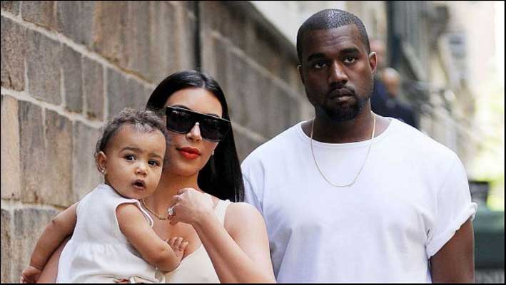Kim Kardashian con il marito, Kanye West 