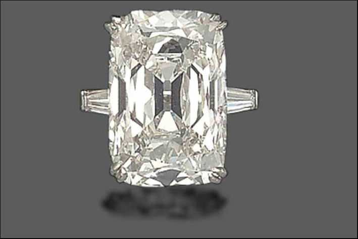 Anello con diamante della gioielleria Cusi, degli anni Trenta, venduto da Christie's per 685mila dollari