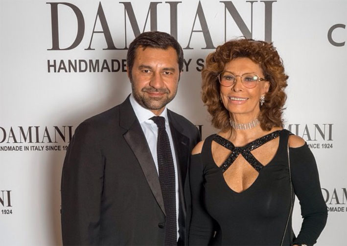 Giorgio Grassi Damiani con Sofia Loren