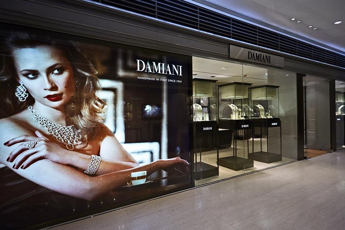 La boutique Damiani a Hong Kong