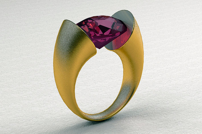 Tension ring, progettato con software 3D