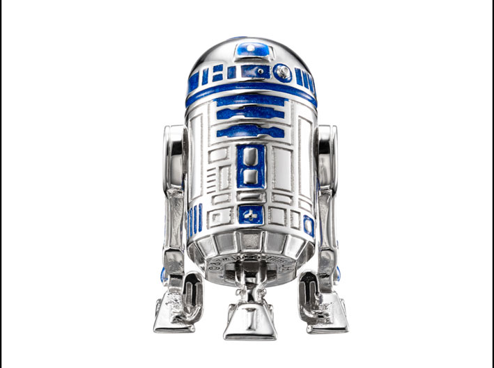 R2-D2. Collana in argento e resina