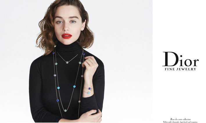 La campagna di Dior con Emilia Clarke
