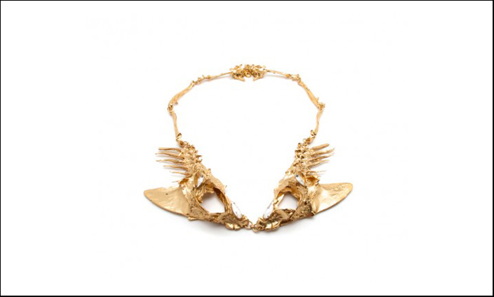 Collezione Autumn Cannibalism: Fishbone necklace