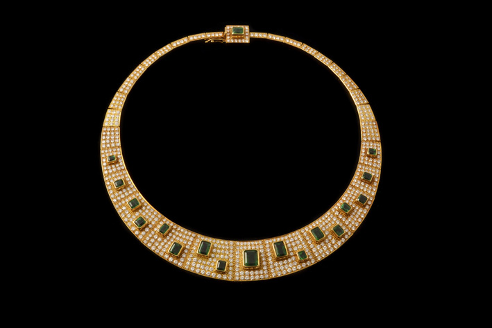 Burle Marx, collana di oro e smeraldi. CIrca 1980