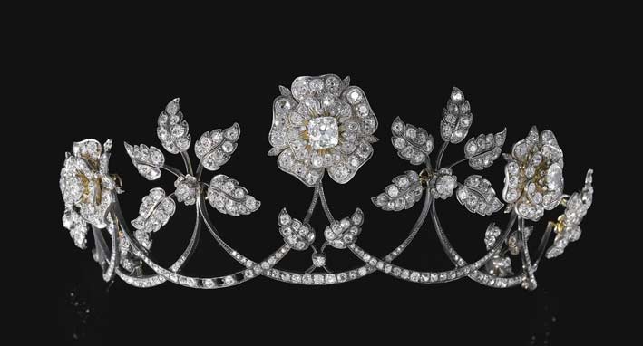 Tiara di diamanti, metà Ottocento