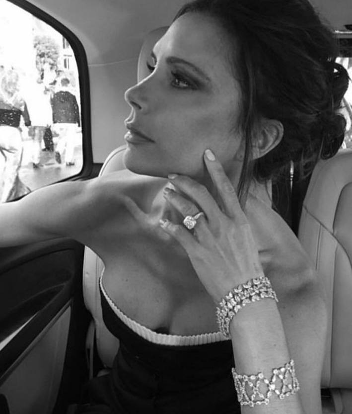 Victoria Beckham con gioielli Chopard