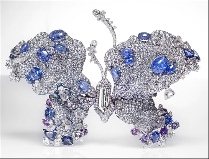 Farfalla con zaffiri e diamanti, del 2012