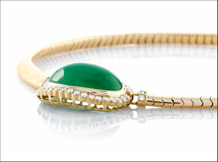 Collana con smeraldo di Faraone. Stima: 20000 euro 