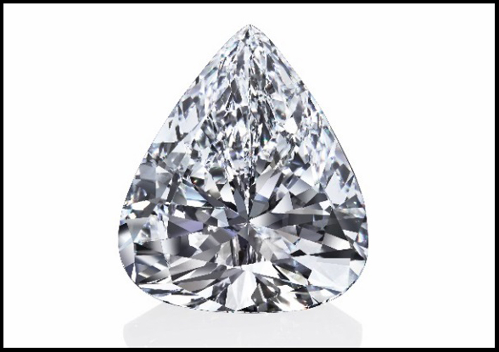 Diamante a pera Star of Sierra Leone