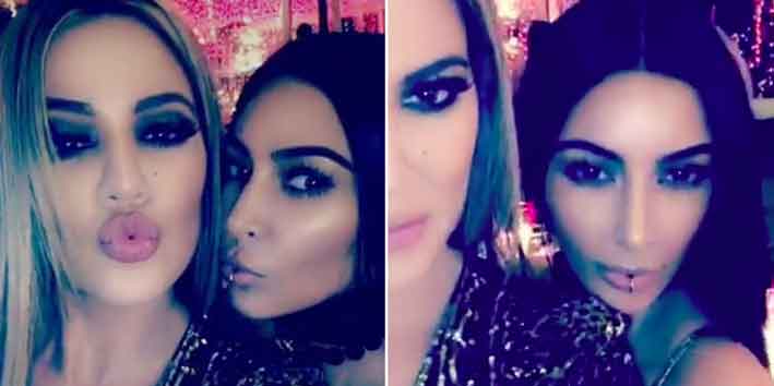 Kim Kardashian con la sorella KlhloeKim Kardashian con la sorella Klhloe
