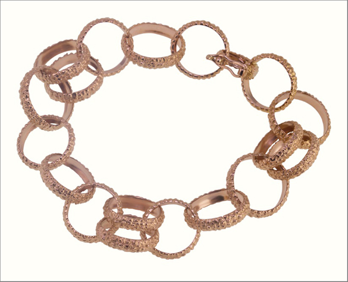Riccio bracelet; 18kt rose gold gr. 29,00. Prezzo: 6.750 euro