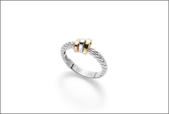 Fope, anello in oro bianco della collezione Prima