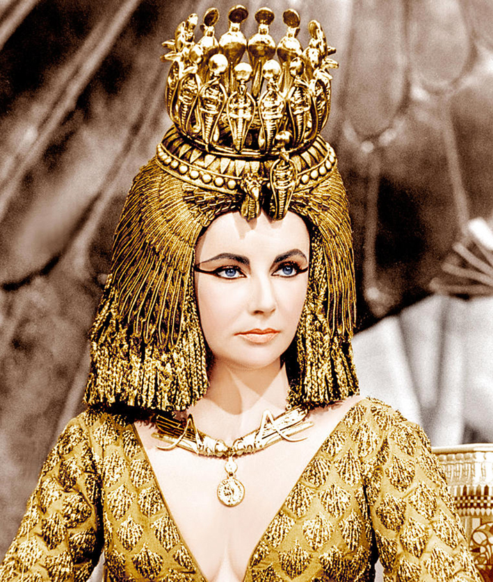 Liz Taylor nel ruolo di Cleopatra