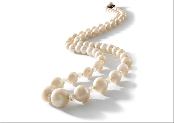 Collana di perle naturali e diamanti, Venduta per 1,1 milioni di dollari