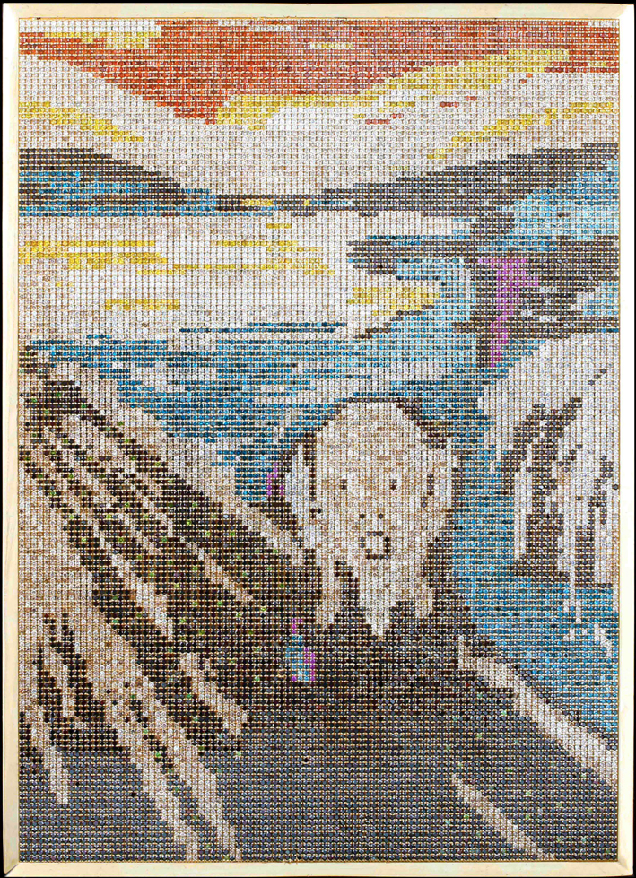 L'Urlo di Edvard Munch, con un mosaico di 14.000 diamanti 