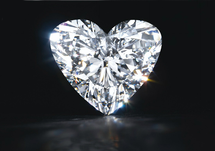 Diamante tagliato a cuore di 15,87 carati