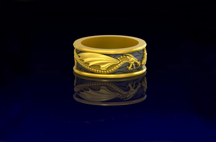 Anello Draco, in oro. Prezzo: 951 euro
