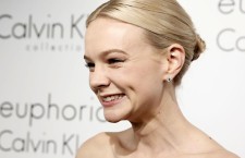 Carey Mulligan arrives at the Calvin Klein party
