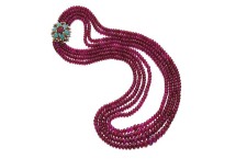 IMPORTANT RUBY TURQUOISE AND DIAMOND NECKLACE Stima 470000 750000 CHF