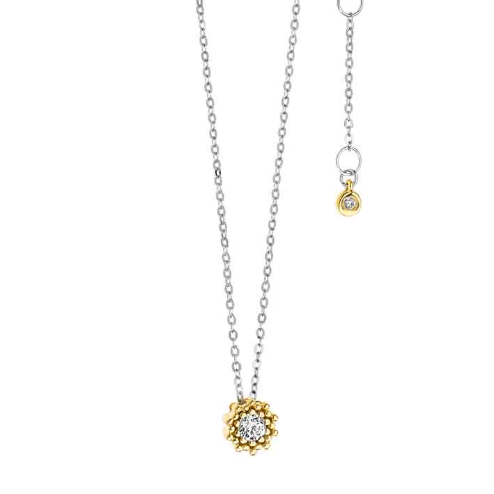 Oro 750‰ . Diamanti P.Ct . 16 Col. G Purezza SI