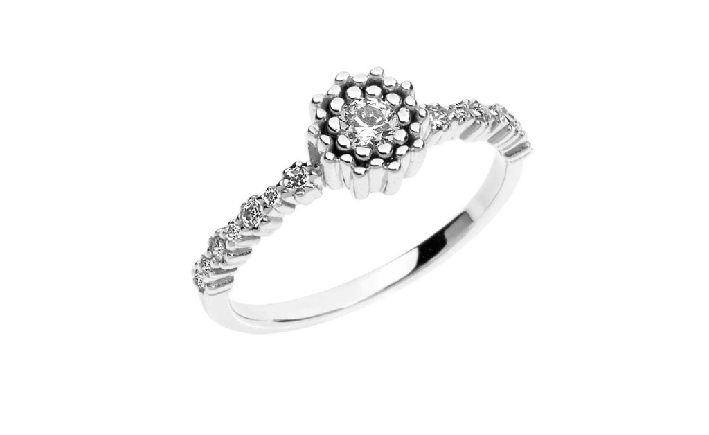 Oro 750‰ . Diamanti P.Ct . 30 Col. G Purezza SI 2