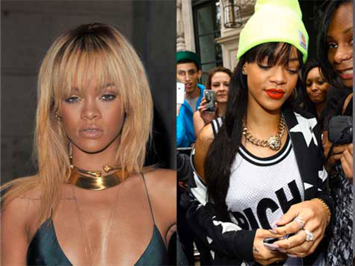 Rihanna con indosso bijoux di Claire's