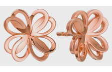 Montblanc, orecchini Trèfle de Pétales Entrelacés in oro rosa 18 carati