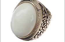 CLAIRES Large Natural Stone Ring 6