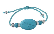 CLAIRES Turquoise stone bracelet 5