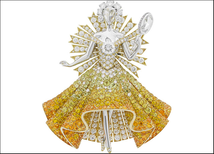 Ein Märchen für Van Cleef & Arpels 7 Robe Couleur du Soleil broche