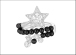 Chanel Comètes, anello Nuit de diamants, con 20 diamanti taglio brillante e 15 perle di spinelli neri 