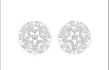 Chanel Comètes, orecchini Étoile Filante, con 93 diamanti taglio brillante e montatura in oro bianco a forma di stella