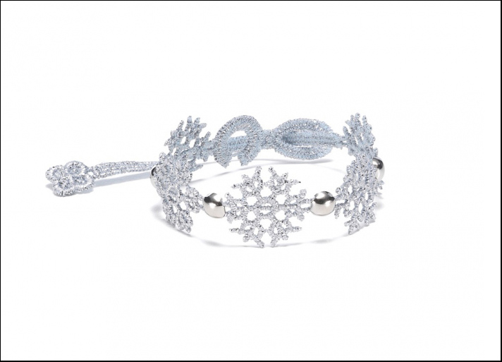 Cruciani, braccialetto fiocco di neve jewels. Prezzo: 49 euro