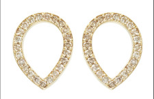 Sophie Breitmeyer, orecchini in oro 9 carati e diamanti. Prezzo: 1550 euro