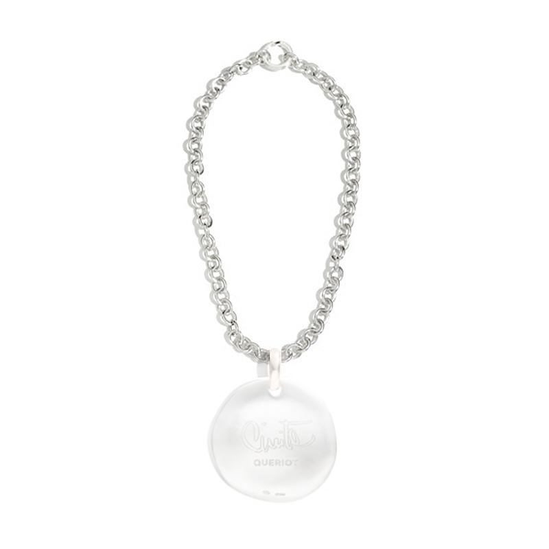 Queriot, portachiavi catena rollò con anellino brisè in Argento 925. Prezzo: 30 euro
