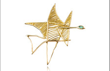 Georges Braque, spilla in oro con smeraldo Asteria