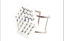 Enrico Castellani, bracciale in oro bianco Superficie