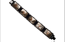 Andy Warhol, bracciale con quadranti di orologi in acciaio Times
