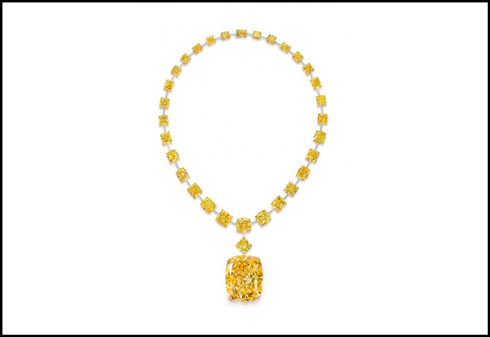 La collana di Graff composta da 30 diamanti fancy yellow