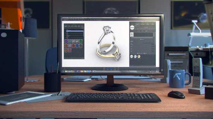 Progettazione in 3D dei gioielli