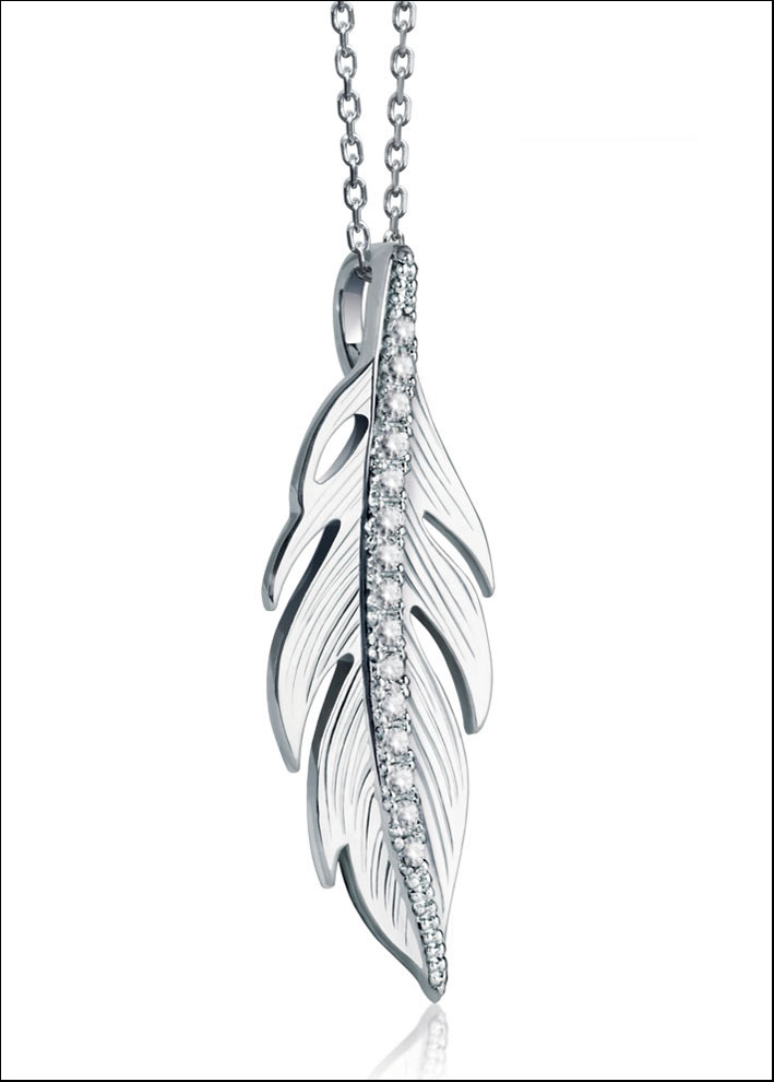 Pendente Feathers Fever in argento