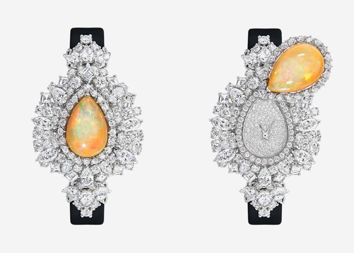 Bracciale-orologio con opali e diamanti della collezione Dior et d'Opales